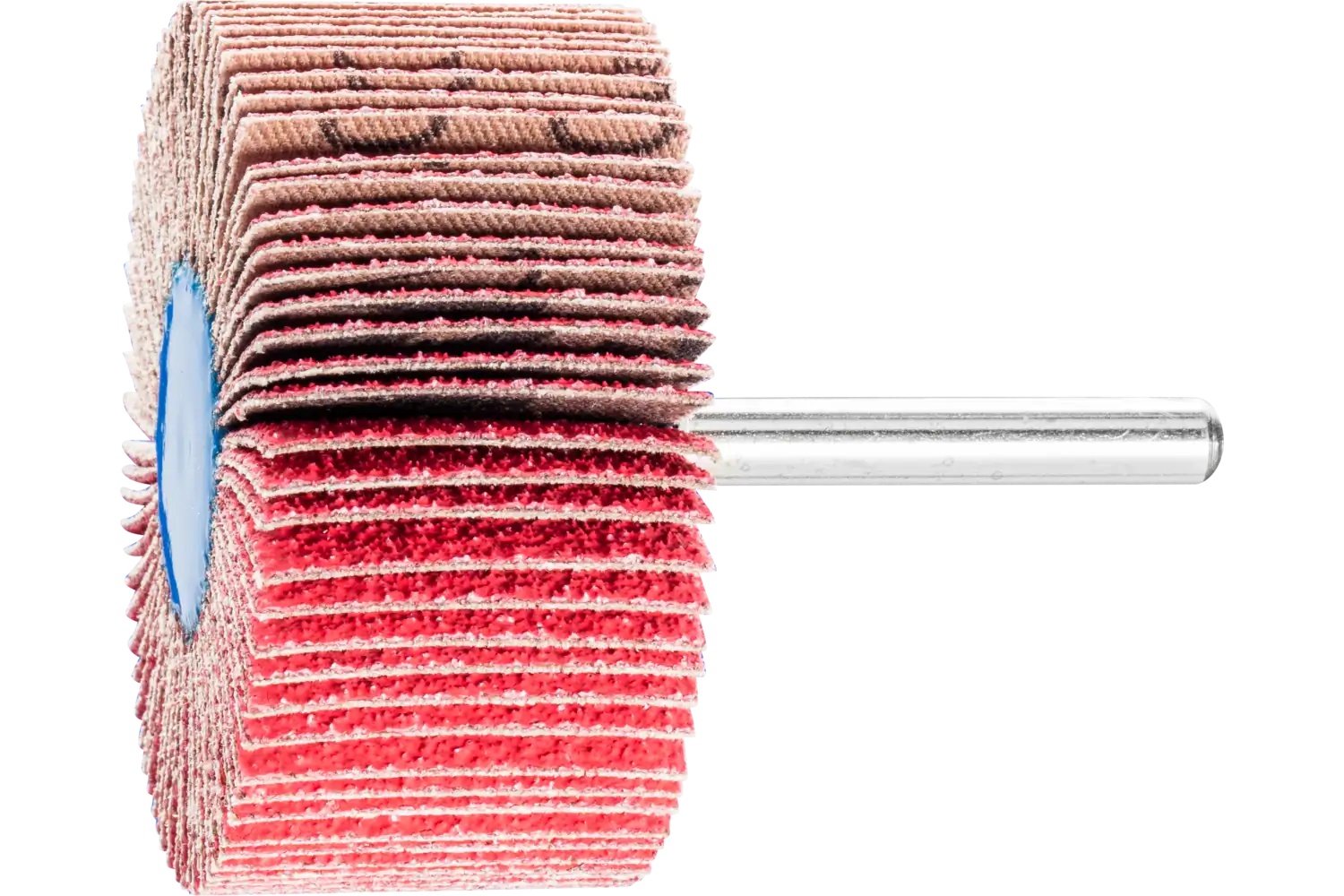 Picture of Pferd Mounted Flap Wheel, 2-1/2" X 1, 60 Grit, 1/4" Shank, Ceramic Oxide Co-Cool